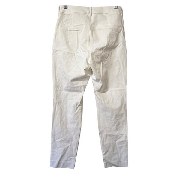 Old Navy Pants Women's Size 10 White High Rise Pixie Secret Smooth Pockets - Picture 2 of 14